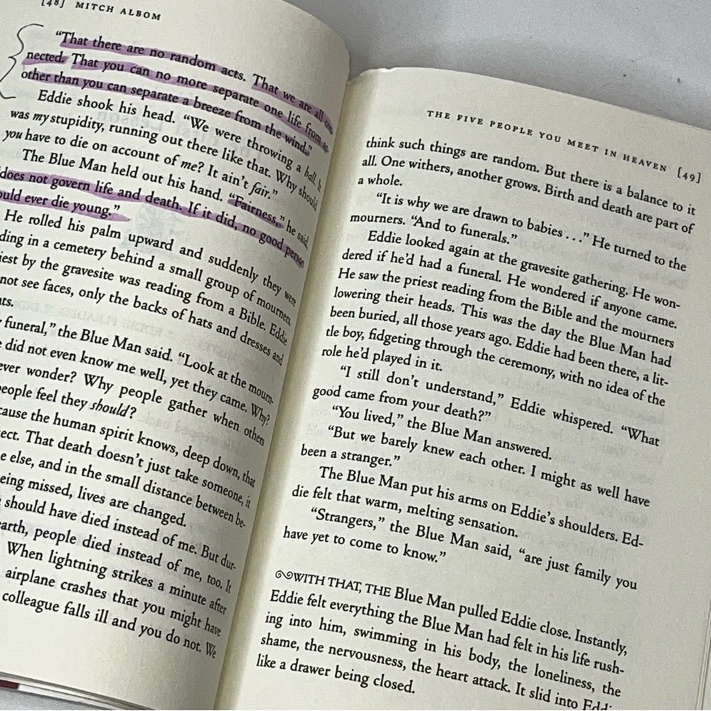 The Five People You Meet In Heaven by Mitch Albom New York Times Bestseller VTG